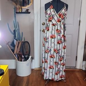 Floral Striped Maxi